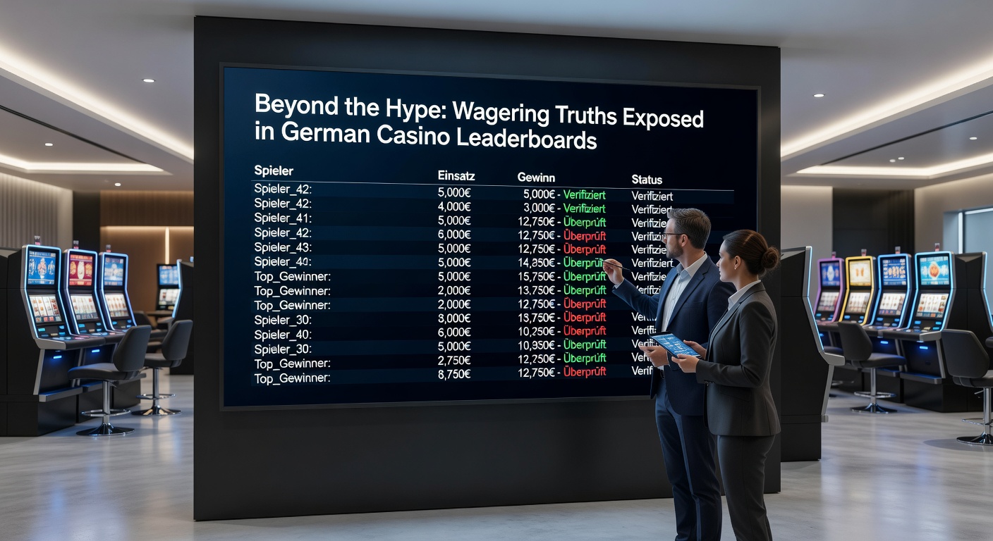 Grafik mit Analysen von Casino-Leaderboard-Trends und Spielerstatistiken