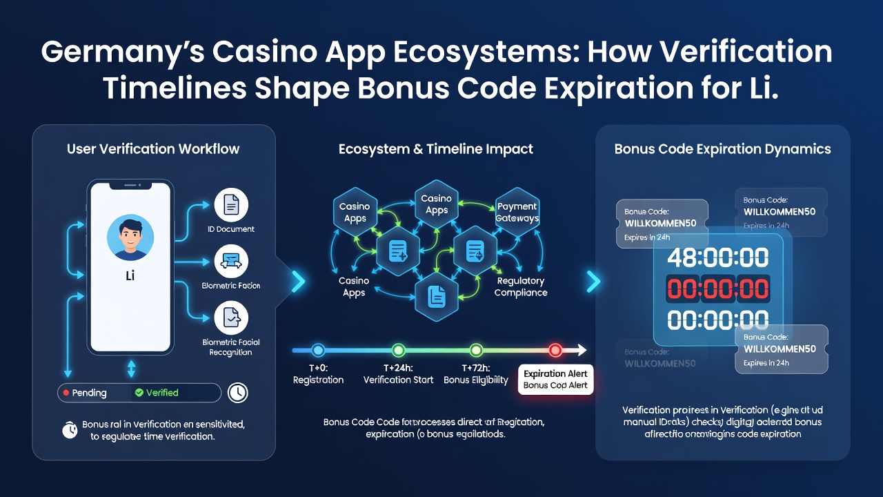 Detaillierte Darstellung von Bonus-Code-Ablaufzeiten und Verifizierungseinflüssen in mobilen Casino-Anwendungen