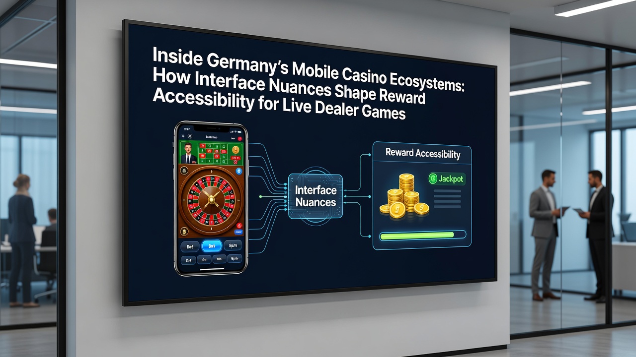 Mobile Casino App Interface mit Fokus auf Navigationselemente für Live-Dealer-Spiele in Deutschland