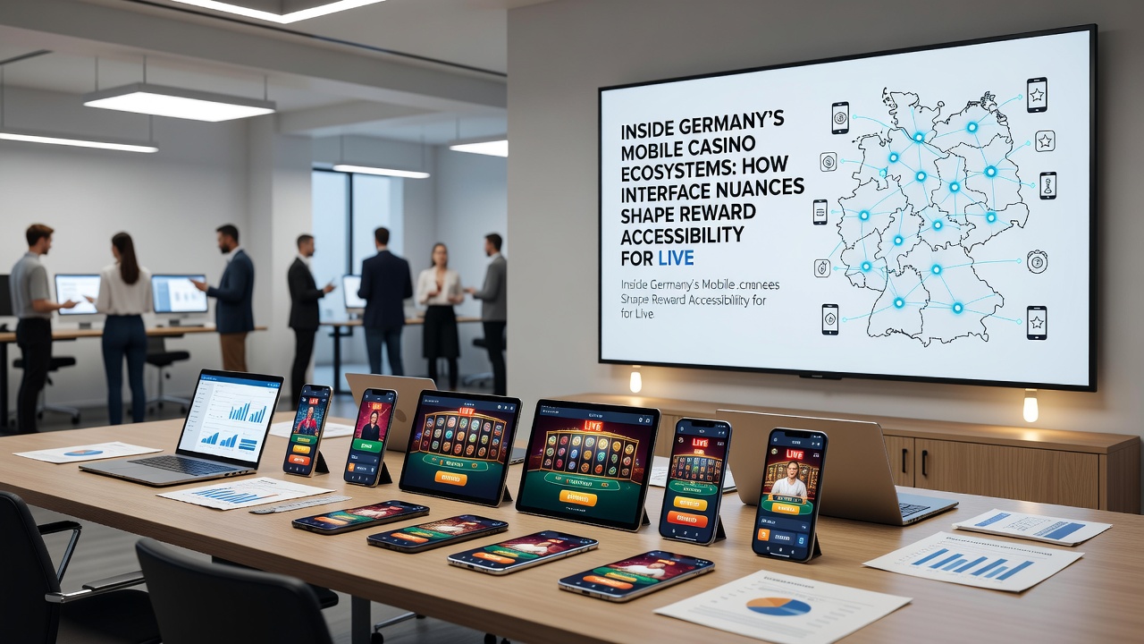 Detailansicht einer mobilen Casino-Oberfläche mit Belohnungsfiltern und Live-Dealer-Integration