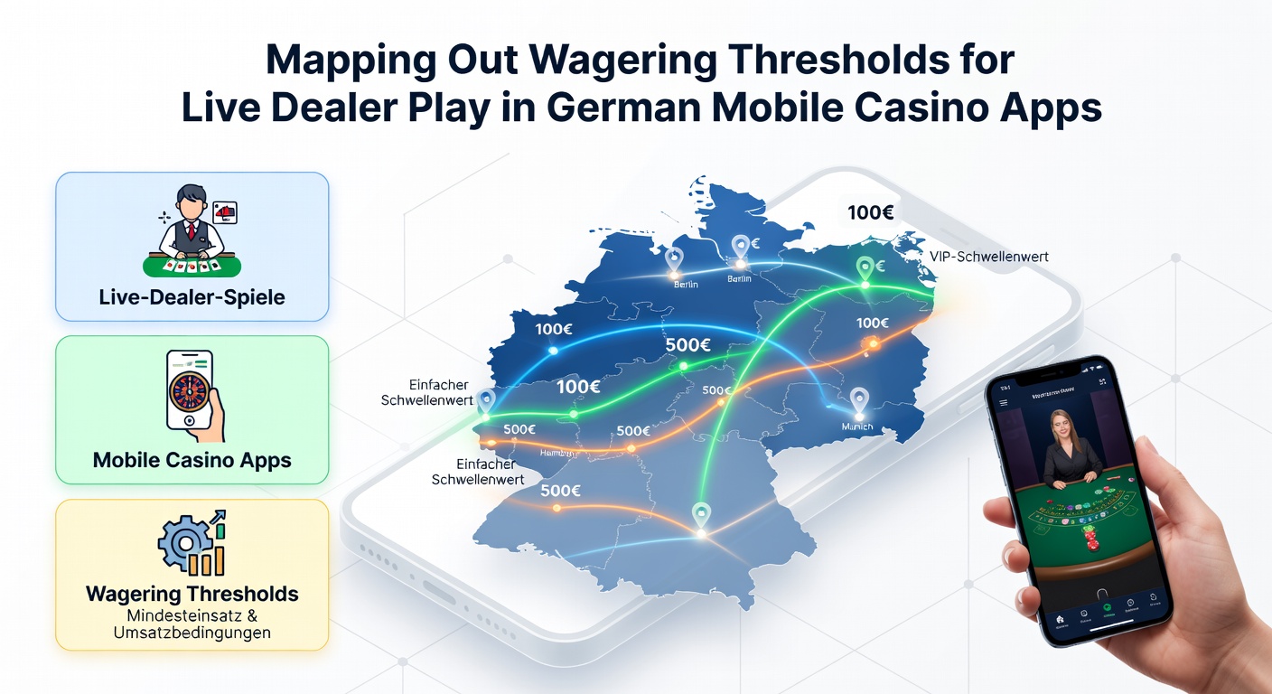 Darstellung von Wettanforderungen und Live-Dealer-Tischen in einer mobilen Casino-App